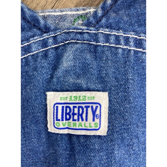 Liberty Overalls Mens 38x30 (29) Denim Bibs Coveralls Carpenter Utility Workwear - Picture 7 of 10